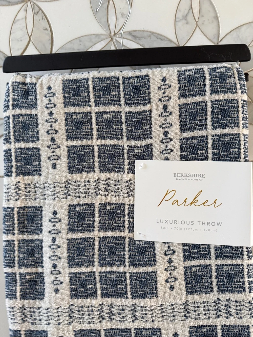 Berkshire Parker Luxurious Throw Blanket NWT